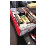 Bin of VHS Movies & Cassettes