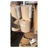 6 rolls of hard rolled brown hand towels