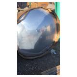 Large 3 1/2 foot round mirror,  domed