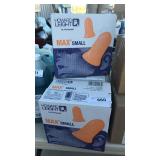 3 boxes of max small ear plugs
