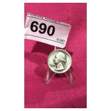 1951 silver quarter S