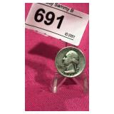 1943S silver quarter