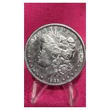 1885 P Morgan Silver $1 Dollar Coin