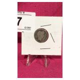 1913 Silver barber dime