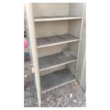 Three shelf locking cabinet needs help