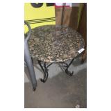 Small End Table w/ Stone Top