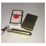 2 Zippo Lighters & A Lazer Pointer