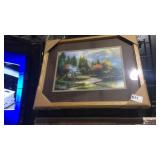 Copy of Art by Thomas Kinkade Lake Front Home