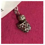 Sterling Silver Basket Ball Charm