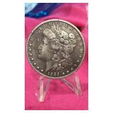 1884 P Morgan Silver $1 Dollar Coin