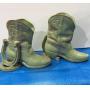 Frankoma Cowboy boots W/horseshoe bookend