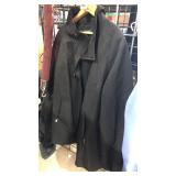Black Dennis Basso Coat sz 3XL Wood Hanger Not