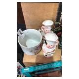 Father Mug & Pepper & Salt Napco Ohio 1959