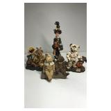 4 Boys Bear Figurines, Halloween Motif