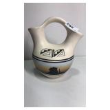 Signed SW Style Wedding Pitcher Pottery