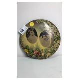 Antique Flue Cover - Painted w/ Pictures