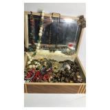 Vintage Box w/ Fashion Jewelry