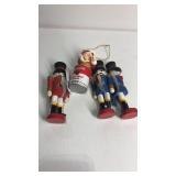 3 Nutcracker Ornaments & 1 Campbell Soup Ornament
