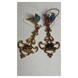 Gold Tone Dangle Earrings