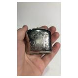 Vintage Silver Metal As Is Compact w/ Mirror