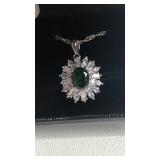 Bling Platinum Plated Necklace w/ Box
