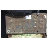 Vintage License Plate Rusty Colorado Truck 1967