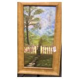 Framed Signed J. Smith 2007 Garden Gate