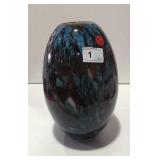 Multi Color Art Glass Vase