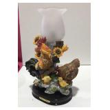 Chicken and Rooster Lamp