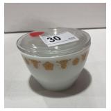 Vintage Corning Ware Sugar Bowl w/ Pyrex Lid