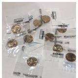 10 Uncirculated $1 Dollar President Coins