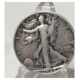 1940 S Silver Walking Liberty 1/2 Dollar Coin