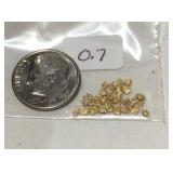 0.7 Grams Natural Alaskan Gold Nuggets