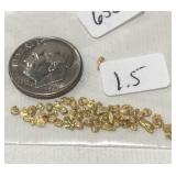 1.5 Grams Natural Alaskan Gold Nuggets