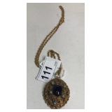 Vintage Style Necklace w/ Turquoise & Purple Stone