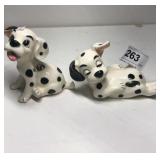 2 Disney Dalmatian Ceramic Dogs