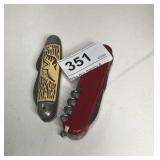 2 Pocket Knives - 1 Five Blade, 1 Swiss Multi Tool
