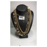 Gold Toned Necklace 34" Long