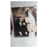 Sepia Toned Wedding Couple Portrait