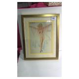 Framed Copy of Vargas Girl -" ...If My Arms Were