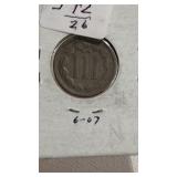 1867 US 3 Cent Coin