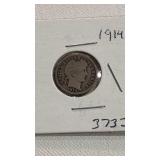 Rare 1914 Silver Dime