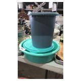 Tupperware canister set and storage bowls