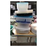 Assortment of Rubbermaid containers