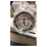 6    2" ss 160psi 1/4 back Liquid Gauge