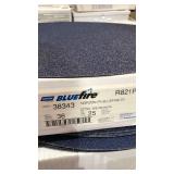 25, 20 inch diameter blue fire 36 grit sanding
