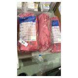 3 bags, industrial natural latex 12 pair each size