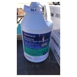 1 gallon of disinfectant solution kills 99.9% of