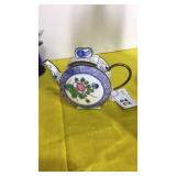 Cloisonne Tea Pot w/ Flowers