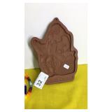 Longaberger Pottery Cookie Mold - Santa Claus